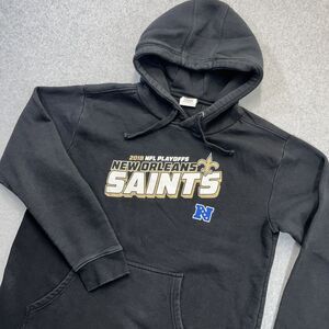New Orleans Saints 2018 NFL Playoffs Hoodie Mens Large L Black Football READ